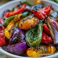 Balsamic Grilled Peppers in 25 Minutes