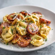 Blackstone Kielbasa and Tortellini in 25 Minutes