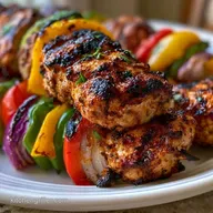 Fajita Chicken Kebabs for 5 Servings