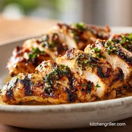 Grilled Bone In Skin On Chicken Thighs