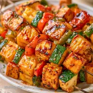 Grilled Tofu Vegetable Skewers Meal Prep