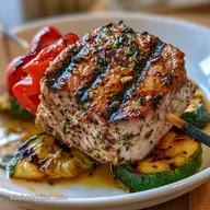 Grilled Tuna Kebabs for 4 Servings