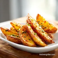 Grilled Potato Wedges Foil Packet Ranch: For 4 Servings