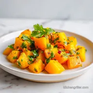 Butternut Squash Recipe with Roasted Garlic for 6 Servings