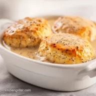 Sausage Gravy and Biscuit Casserole: Lighter and Creamier