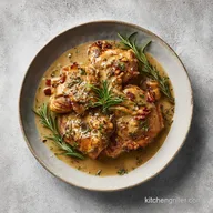 Southern Stewed Chicken and Gravy Recipe for 6 Servings