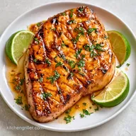 Soy Ginger Grilled Swordfish with Lime