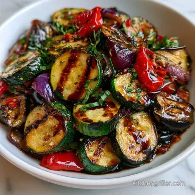 Balsamic Grilled Vegetable Salad for 4