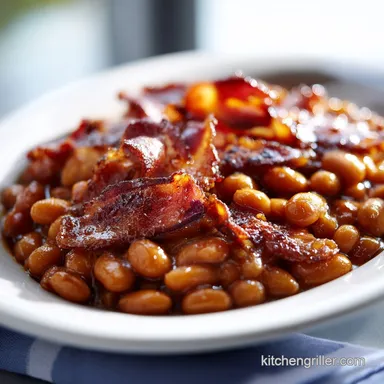 Baked Beans with Bacon and Brown Sugar from Scratch Recipe Card