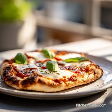 Grilled Pizza on Gas Grill for Beginners: 25 Min Recipe Card