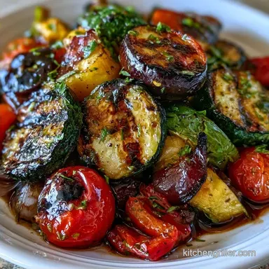 Best Grilled Veggie Marinade for 8 Servings