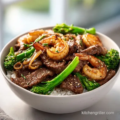 Blackstone Hibachi Steak & Shrimp Recipe for 4 Servings