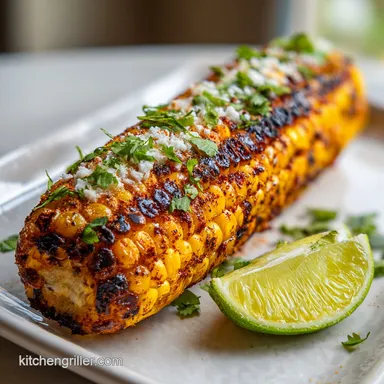 Mexican Street Corn in 20 Minutes: Caramelized Griddle Recipe Recipe Card