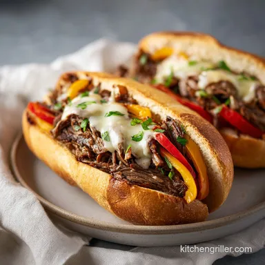 Philly Cheesesteak on Blackstone Griddle in 25 Min Recipe Card