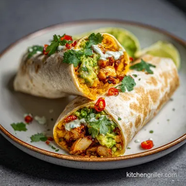 Pollo Asado Burritos: Griddle Chicken for 6