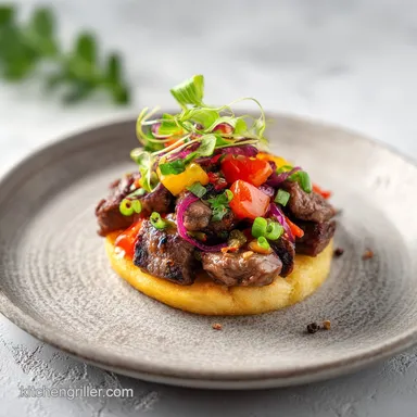 Blackstone Appetizer with Garlic Butter Steak in 25 Minutes Recipe Card