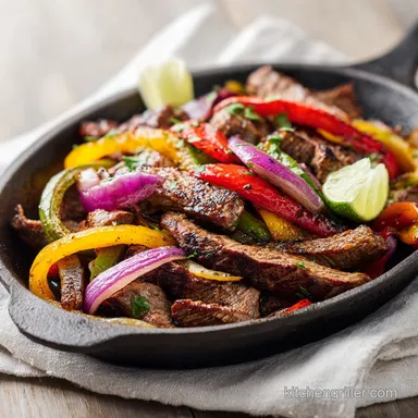 Steak Fajitas in 30 Minutes: Citrus Marinated Griddle Recipe