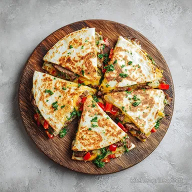 Steak Quesadillas in 20 Minutes: Crispy Griddle Recipe Recipe Card