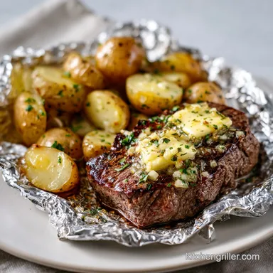 Make Ahead Camping Meal with Beef & Potatoes Recipe Card