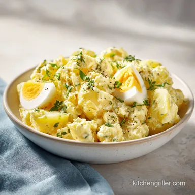 Classic Potato Salad with Egg for 8 Servings: Tangy Sides