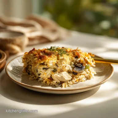 Creamy Chicken Wild Rice Casserole for 8 Servings
