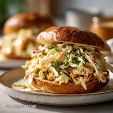 Creamy Coleslaw Recipe for Pulled Pork (15 Min) Recipe Card