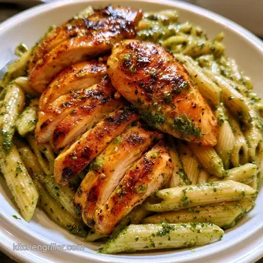 Pesto Chicken Pasta in 25 Minutes