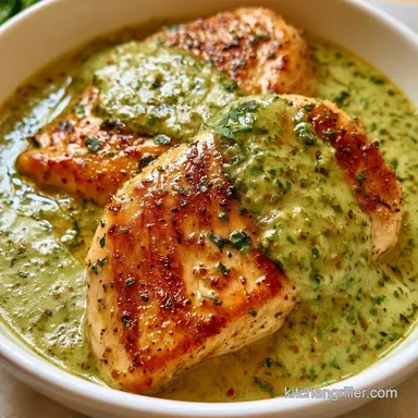 Skillet Pesto Chicken in 30 Minutes Recipe Card