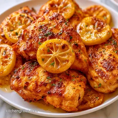 Crispy Skillet Chicken Thighs for 4 Recipe Card