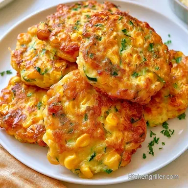 Zucchini Corn Fritters in 35 Minutes Recipe Card