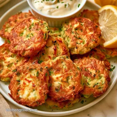 Zucchini Fritters with Feta Recipe Card