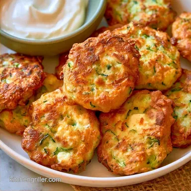Zucchini Fritters with Feta