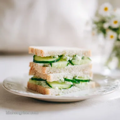 Baby Shower Food Recipe with Cucumber Sandwiches in 20 Minutes