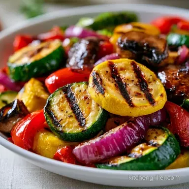 Easy Grilling Side Vegetables for 6 Recipe Card