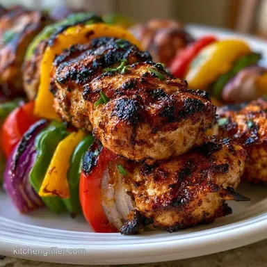 Fajita Chicken Kebabs for 5 Servings