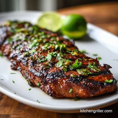 Grilled Flank Steak Marinade for Tacos: For 6 Servings Recipe Card