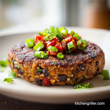 Homemade Black Bean Burger Recipe with Garlic No Mush for 4