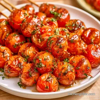 Grilled Cherry Tomato Skewers in 20 Min Recipe Card
