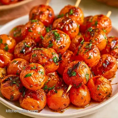 Grilled Cherry Tomato Skewers in 20 Min