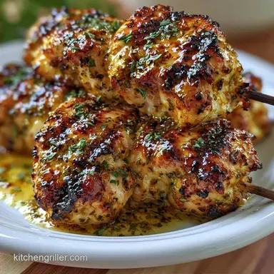 Grilled Chicken Kabobs in 62 Minutes