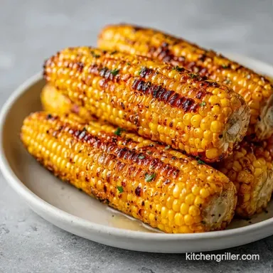 Grilled Corn on the Cob in 20 Minutes Recipe Card