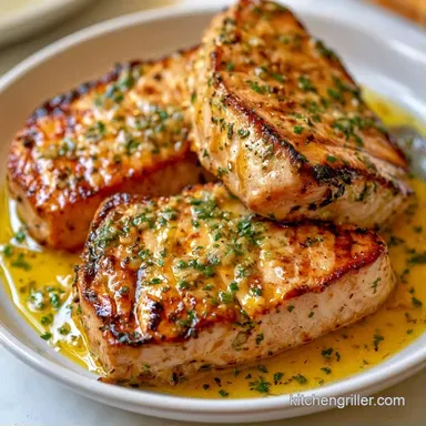 Easy Grilled Swordfish for 4 Recipe Card