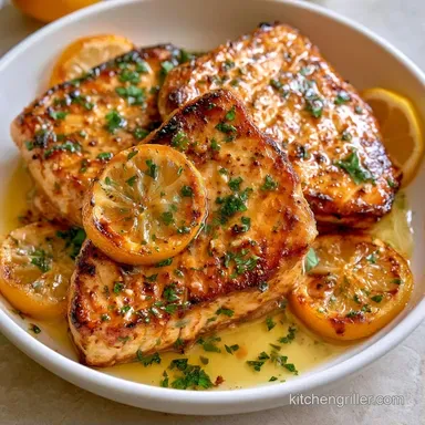 Grilled Swordfish for 4 Servings Recipe Card