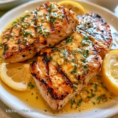 Grilled Swordfish With Herb Butter for 4