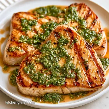 Grilled Swordfish With Pesto for 4 Recipe Card