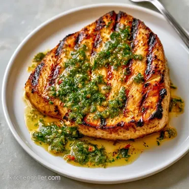 Grilled Swordfish with Salsa Verde for 4 Recipe Card