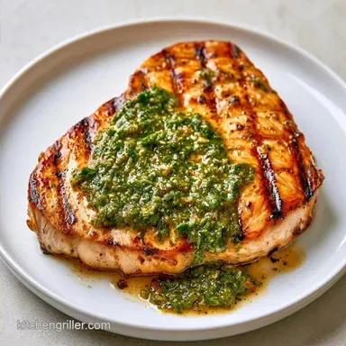Grilled Swordfish with Salsa Verde for 4
