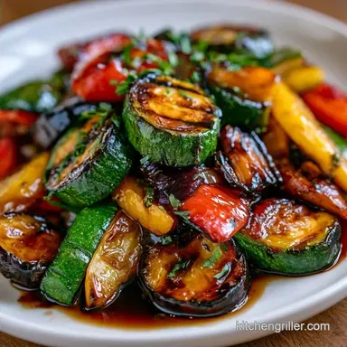 Grilled Vegetable Side Dish with Balsamic