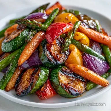 Grilled Vegetables in Foil in 35 Minutes Recipe Card