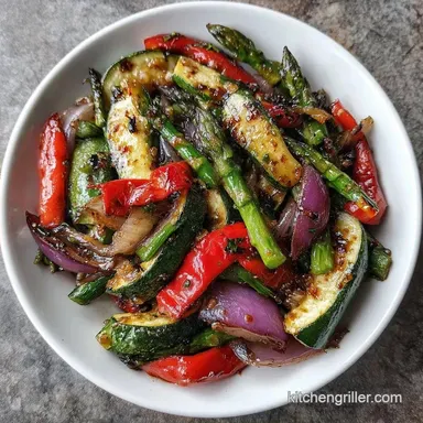 Grilled Veggie Meal Prep for 8 Servings